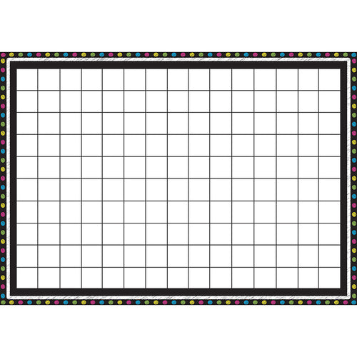 Magnetic Grid Chart, 12 X 17, Write On Wipe Off