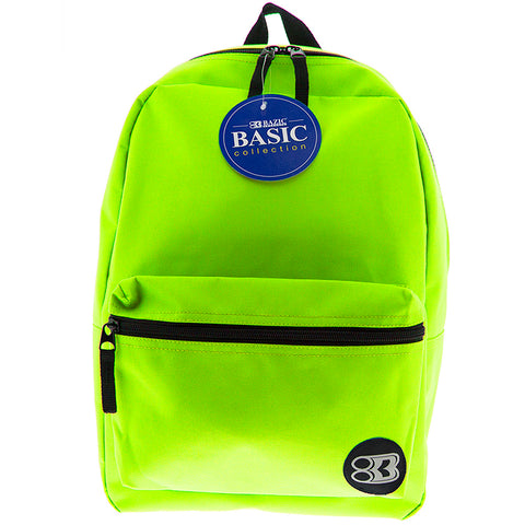 Bazic 16 Lime Green Basic Collection Backpack