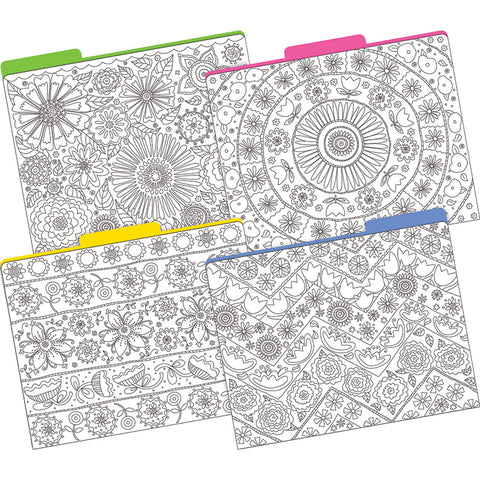 Color Me! In My Garden File Folders, Letter-Size, Pack Of 12