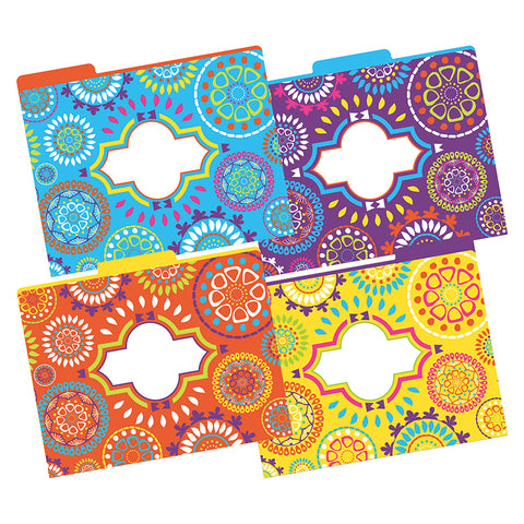 File Folders, Letter-Size, Moroccan, Pack Of 12