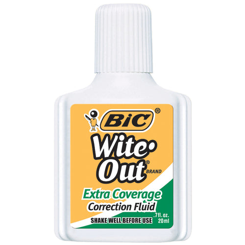 Wite Out Correction Fluid, Extra Coverage