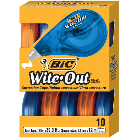 Wite-Out Brand Ez Correct Correction Tape, Pack Of 10