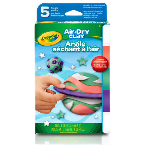 5 Ct. Air-Dry Clay Variety Pack, Bright