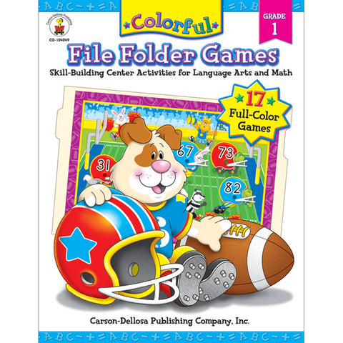 Colorful File Folder Games Resource Book, Grade 1