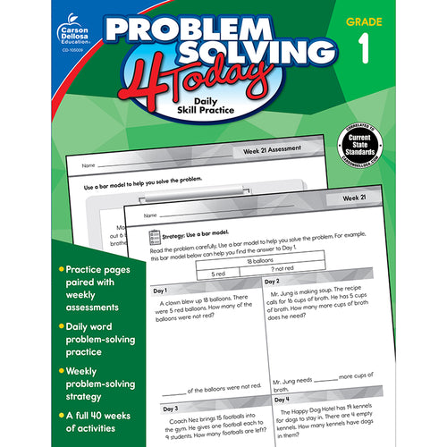 Problem Solving 4 Today Workbook, Grade 1