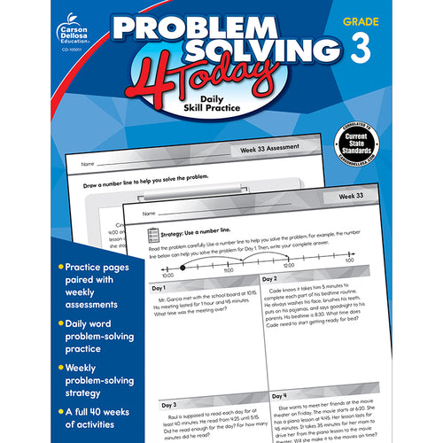 Problem Solving 4 Today Workbook, Grade 3