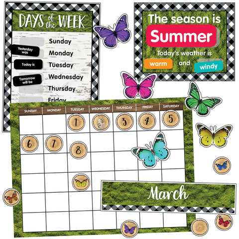 Woodland Whimsy Calendar Bulletin Board Set