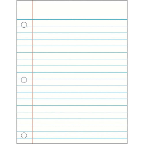 Write-On/Wipe-Off Notebook Paper Chart