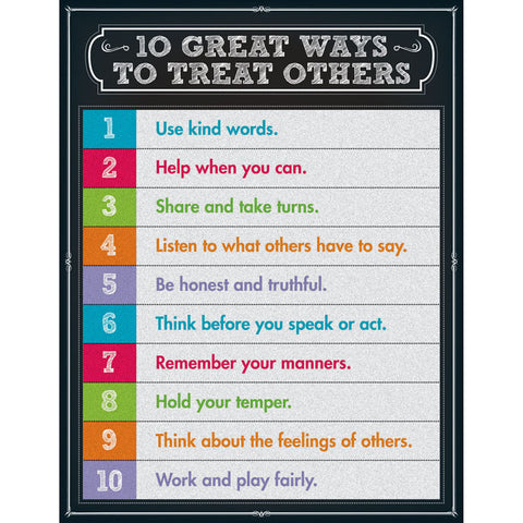 10 Great Ways To Treat Others Chartlets