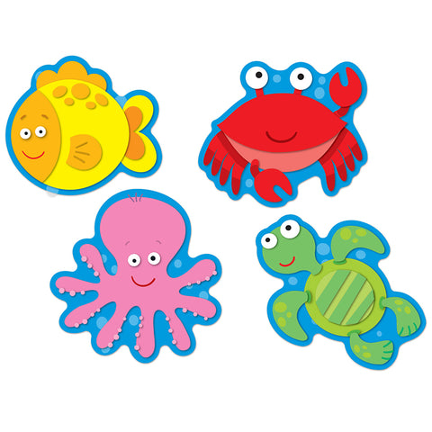Assorted Colorful Cut-Outs, Sea Life