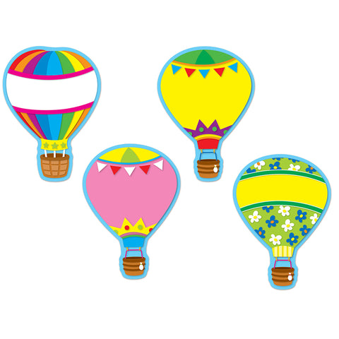 Assorted Colorful Cut-Outs, Hot Air Balloons