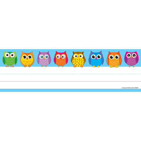 Colorful Owls Desk Nameplates
