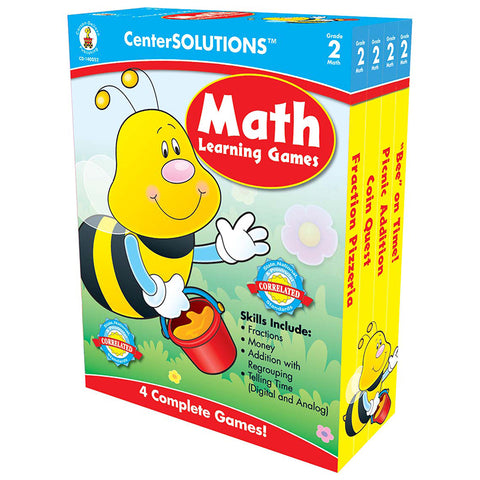 Centersolutions&bdquo;&cent; Math Learning Games, Grade 2