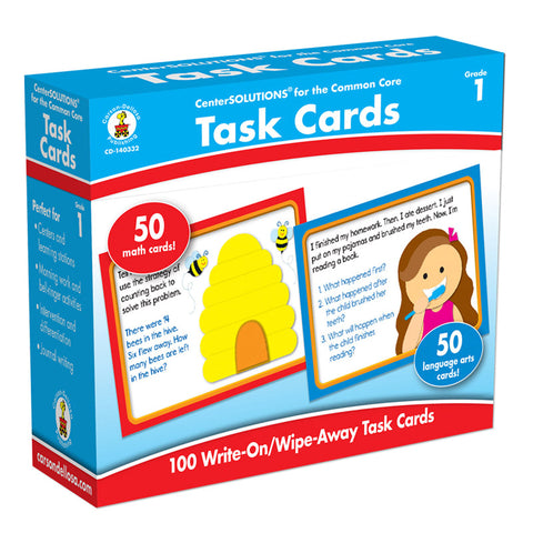Centersolutions For The Common Core Task Cards, Grade 1, Pack Of 100