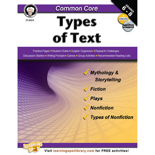 Common Core: Types Of Text