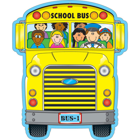 School Bus Two Sided Decoration