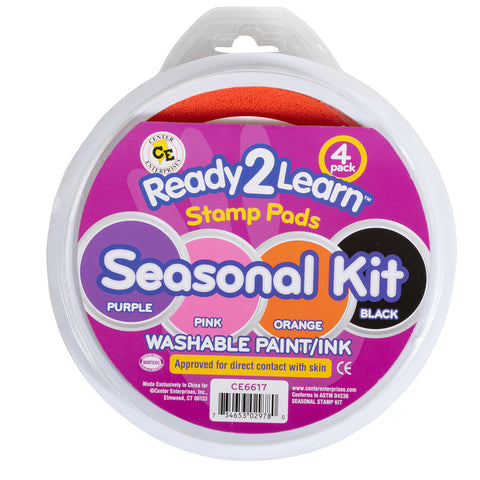 Ready2Learn„¢ Jumbo Washable Stamp Pad, Seasonal Kit, Set Of 4