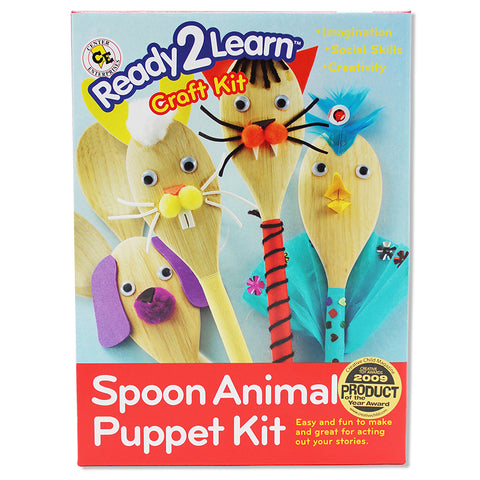 Ready2Learn„¢ Spoon Animal Puppet Craft Kit