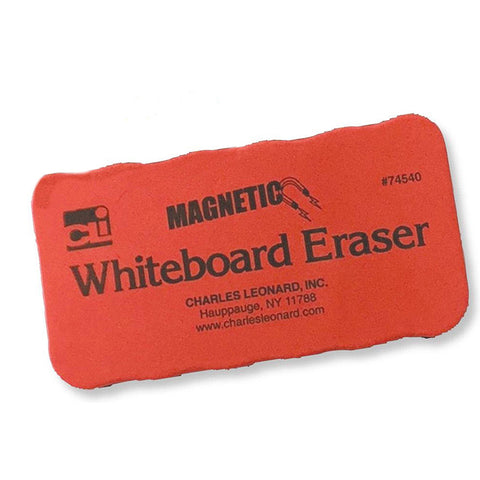 Eraser - Whiteboard - Magnetic, Red/Black, 1 Ea