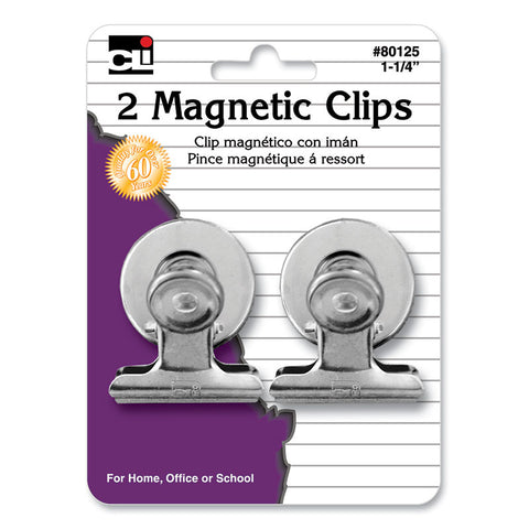 Clips - Spring - Magnetic - 1-1/4 - 2/Cd