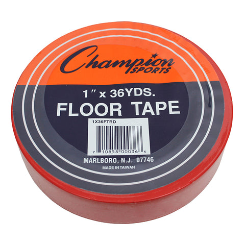 Floor Marking Tape, 1 X 36 Yd, Red