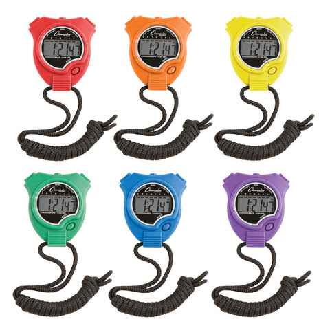 Champion Sports Stop Watch, Pack Of 6