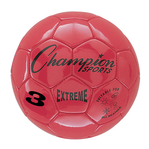 Extreme Soccer Ball, Size 3, Red