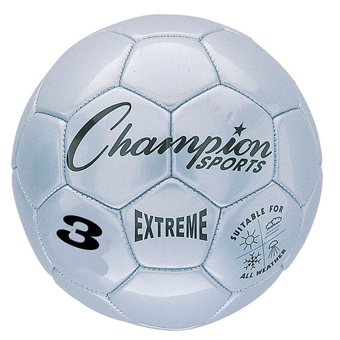 Extreme Soccer Ball, Size 3, Silver