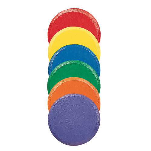 Rounded Edge 9 Foam Discs Set, 6 Colors