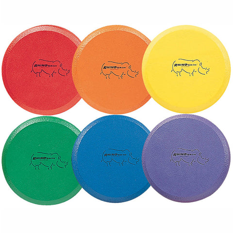 Rhino Skin 8.5-Inch Foam Discs, Set Of 6, Assorted Colors