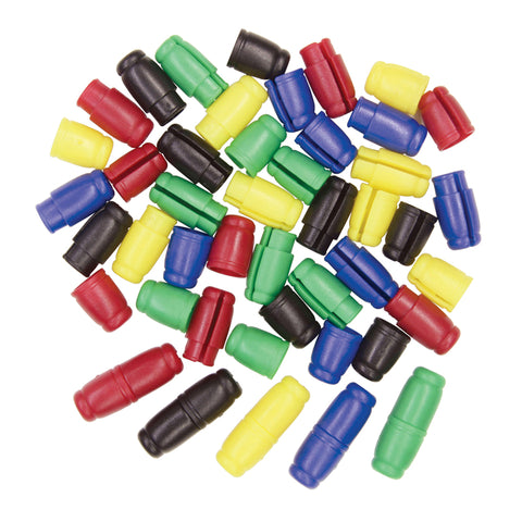 Break-Away Clasps, Assorted Colors, 3 Mm Hole, 50 Pieces