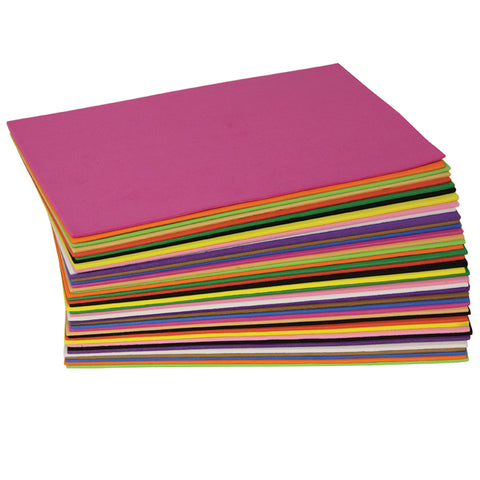 Wonderfoam Sheets, Assorted Colors, 5.5&quot; X 8.5&quot;, 40 Sheets
