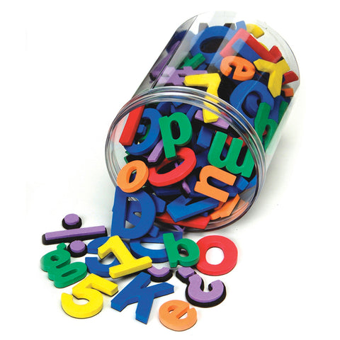 Wonderfoam Magnetic Letters, Numbers &amp; Symbols, Assorted Colors &amp; Sizes, 130 Pieces