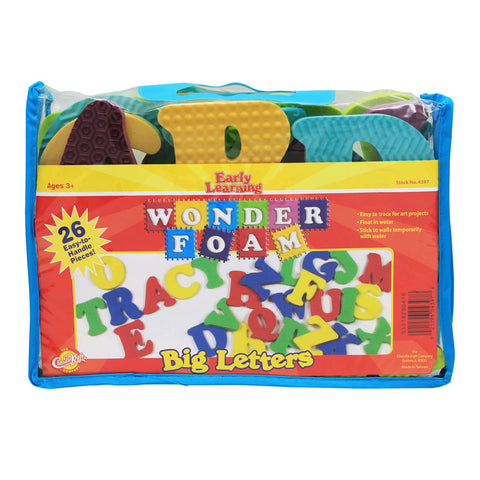 Wonderfoam Big Letters, Assorted Colors, Assorted Sizes, 26 Pieces
