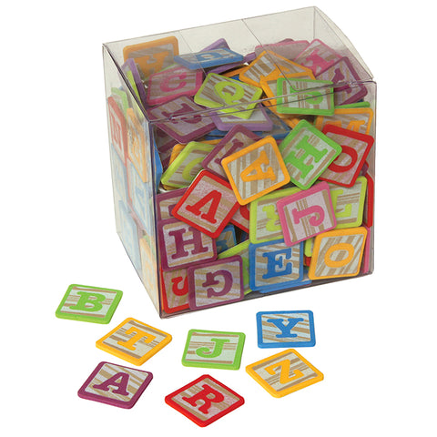 Wonderfoam Alphabet Block Sticker Box, 1&quot;, 212 Pieces