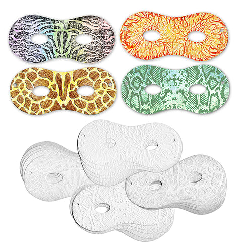Embossed Paper, Mask Collection, 3-1/2 X 7-3/4, 24 Masks