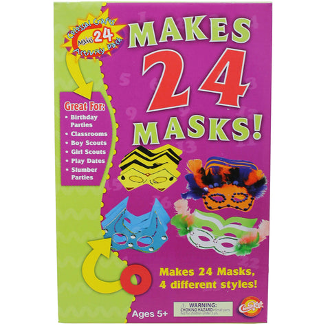 Colossal Crafts Mask Kit, Assorted Colors, Assorted Sizes, 1 Kit