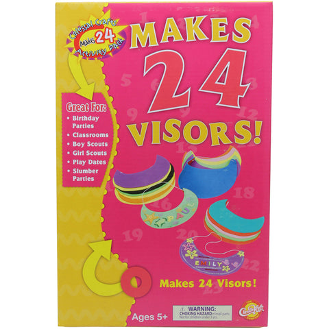 Colossal Crafts Visor Kit, Assorted Colors, 5-1/2 X 8, 1 Kit