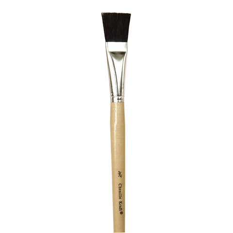 Easel Brushes, Long Handle, Long Handle, 0.75 Flat, 12.5 Long, 6 Brushes