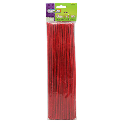 Regular Stems, Red, 12 X 4 Mm, 100 Pieces