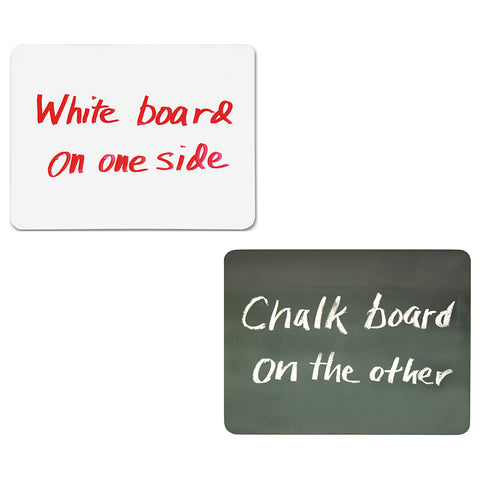 Combo Board, 2-Sided, Chalk/Whiteboard, 9 X 12, 10 Boards