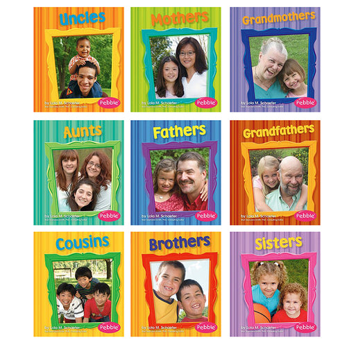Capstone Publishing Families Book Set, Set Of 9