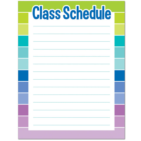 Class Schedule Chart (Paint)