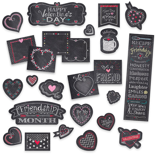 Chalk It Up! Chalk Hearts Mini Bulletin Board