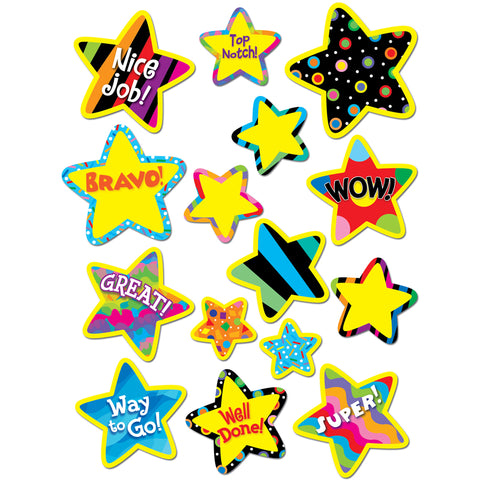 Poppin' Pattern Bright Star Stickers