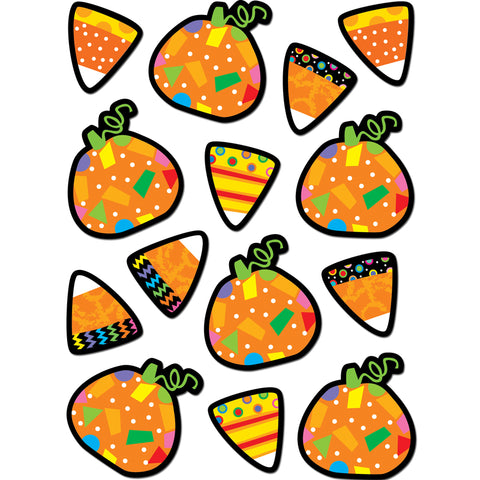 Poppin' Patterns Pumpkins & Candy Corn Stickers