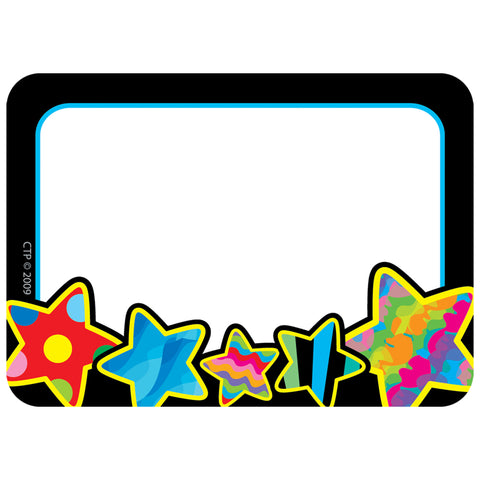 Poppin' Patterns Stars Name Tag Labels, 36/Pack