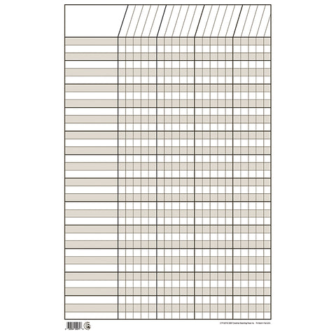 White Small Vertical Incentive Chart, 14-1/4" X 22"