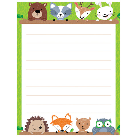 Woodland Friends Blank Chart, Lined