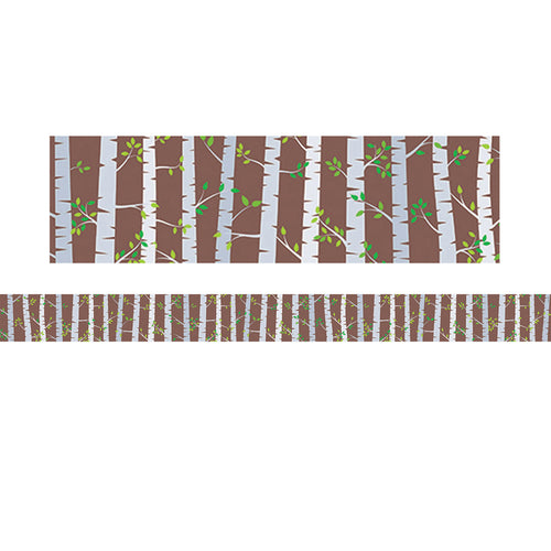 Woodland Friends Birch Trees Border, 35 Feet